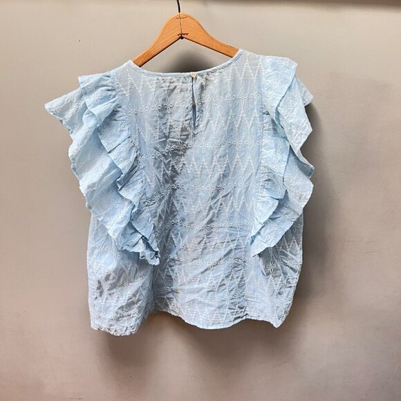 New Universal Threads Ruffled Sleeveless Blouse- Size XXL - Picture 4 of 4